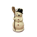 Snowy Top Hat Snowman with Broom