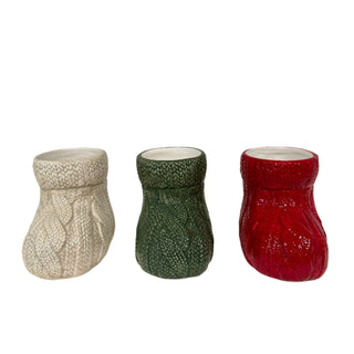 Knit Stocking Mug Set of Three