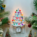 Retro White Ceramic Tree Night Light