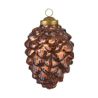 Realistic Glass Pinecone Ornament