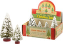 Snowy Mini Bottlebrush Tree Set