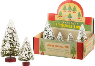 Snowy Mini Bottlebrush Tree Set