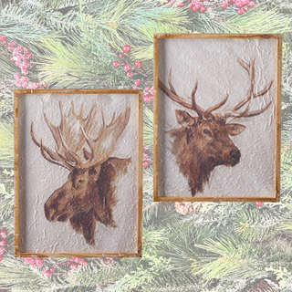 Wildlife Textured Paper Framed Wall Art- RAZ Imports